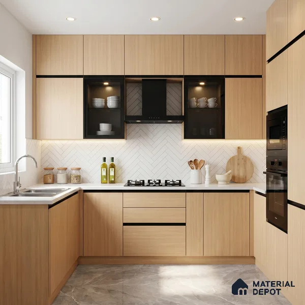 Wooden Look LM 15529 Naturalistic Oak 8 ft x 4 ft Matte Finish Decorative Laminate - 1 mm | Suitable for TV Unit, Wardrobe, Kitchen Cabinets