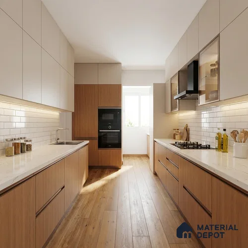 Wooden Look LM 15530 Calandis Oak 8 ft x 4 ft Matte Finish Decorative Laminate - 1 mm | Suitable for TV Unit, Wardrobe, Kitchen Cabinets