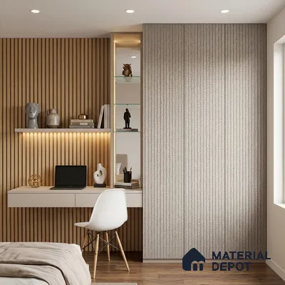 Patterned Look LM 15539 Douglus Dori 8 ft x 4 ft Matte Finish Decorative Laminate - 1 mm | Suitable for Bedroom, TV Unit, Wardrobe