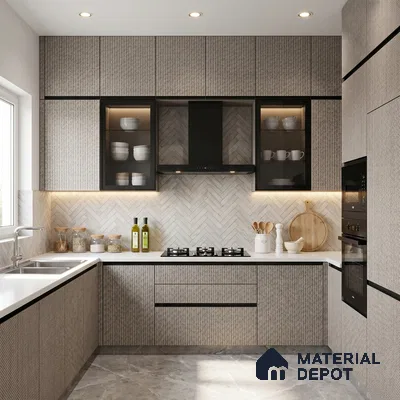 Patterned Look LM 15539 Douglus Dori 8 ft x 4 ft Matte Finish Decorative Laminate - 1 mm | Suitable for Bedroom, TV Unit, Wardrobe