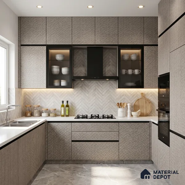 Patterned Look LM 15539 Douglus Dori 8 ft x 4 ft Matte Finish Decorative Laminate - 1 mm | Suitable for Bedroom, TV Unit, Wardrobe