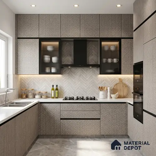 Patterned Look LM 15539 Douglus Dori 8 ft x 4 ft Matte Finish Decorative Laminate - 1 mm | Suitable for Bedroom, TV Unit, Wardrobe
