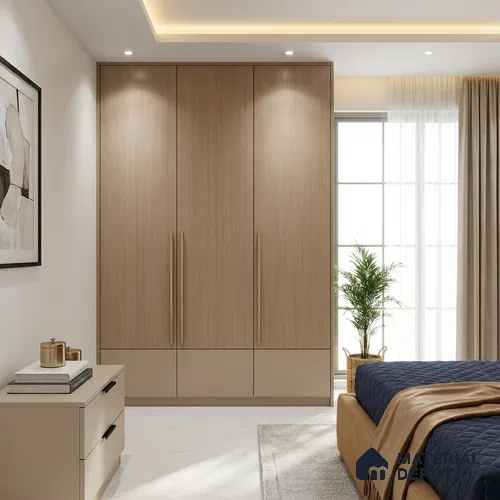 Wooden Look LM 15540 Moore Honey 8 ft x 4 ft Matte Finish Decorative Laminate - 1 mm | Suitable for TV Unit, Wardrobe, Kitchen Cabinets