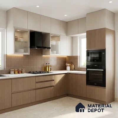 Wooden Look LM 15540 Moore Honey 8 ft x 4 ft Matte Finish Decorative Laminate - 1 mm | Suitable for TV Unit, Wardrobe, Kitchen Cabinets
