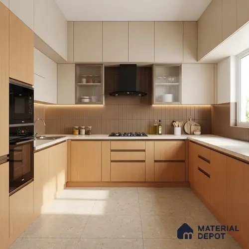 Wooden Look LM 15541 Moore White 8 ft x 4 ft Matte Finish Decorative Laminate - 1 mm | Suitable for TV Unit, Wardrobe, Kitchen Cabinets