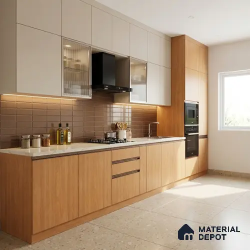 Wooden Look LM 15544 Jeremy Wood 8 ft x 4 ft Matte Finish Decorative Laminate - 1 mm | Suitable for TV Unit, Wardrobe, Kitchen Cabinets