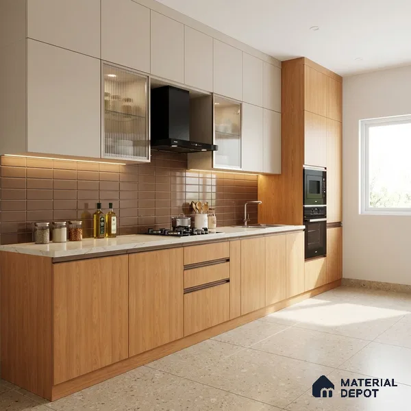 Wooden Look LM 15544 Jeremy Wood 8 ft x 4 ft Matte Finish Decorative Laminate - 1 mm | Suitable for TV Unit, Wardrobe, Kitchen Cabinets