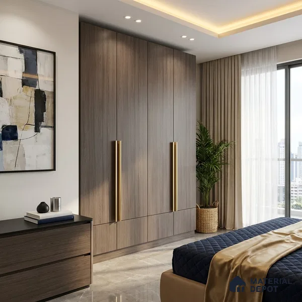 Wooden Look LM 15551 Bronze Oak 8 ft x 4 ft Matte Finish Decorative Laminate - 1 mm | Suitable for TV Unit, Wardrobe, Kitchen Cabinets