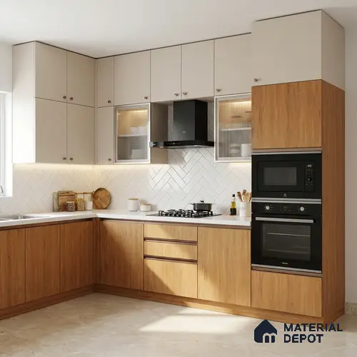 Wooden Look LM 15552 Italian Teak 8 ft x 4 ft Matte Finish Decorative Laminate - 1 mm | Suitable for TV Unit, Wardrobe, Kitchen Cabinets