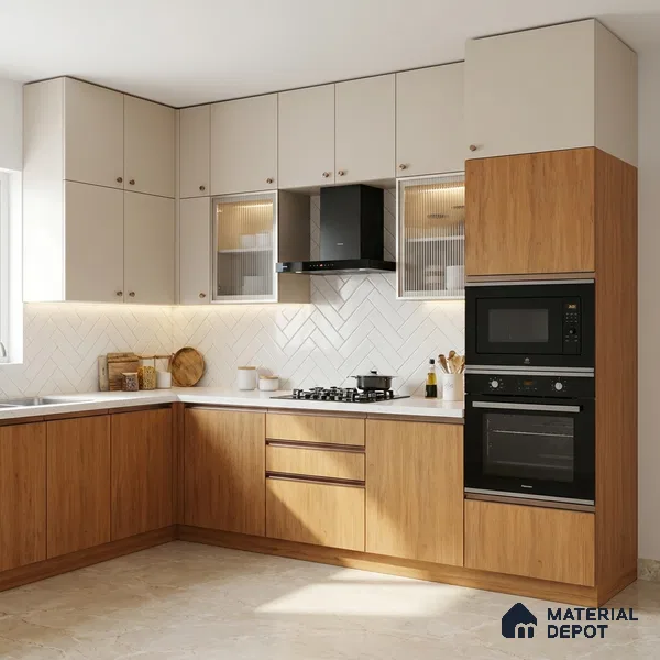 Wooden Look LM 15552 Italian Teak 8 ft x 4 ft Matte Finish Decorative Laminate - 1 mm | Suitable for TV Unit, Wardrobe, Kitchen Cabinets