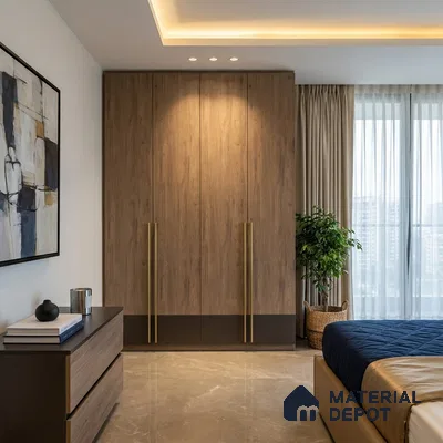 Wooden Look LM 15553 American Spruce 8 ft x 4 ft Matte Finish Decorative Laminate - 1 mm | Suitable for TV Unit, Wardrobe, Kitchen Cabinets