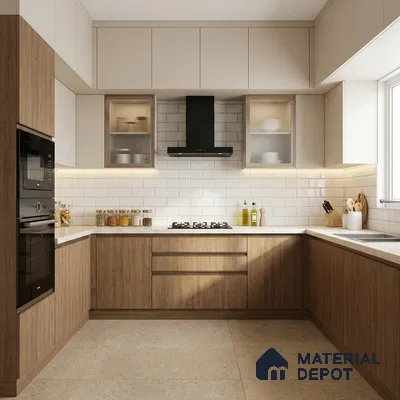 Wooden Look LM 15553 American Spruce 8 ft x 4 ft Matte Finish Decorative Laminate - 1 mm | Suitable for TV Unit, Wardrobe, Kitchen Cabinets