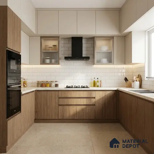 Wooden Look LM 15553 American Spruce 8 ft x 4 ft Matte Finish Decorative Laminate - 1 mm | Suitable for TV Unit, Wardrobe, Kitchen Cabinets