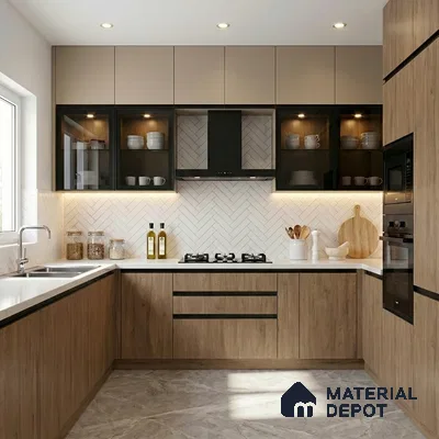 Wooden Look LM 15553 American Spruce 8 ft x 4 ft Matte Finish Decorative Laminate - 1 mm | Suitable for TV Unit, Wardrobe, Kitchen Cabinets