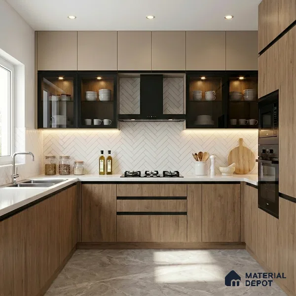 Wooden Look LM 15553 American Spruce 8 ft x 4 ft Matte Finish Decorative Laminate - 1 mm | Suitable for TV Unit, Wardrobe, Kitchen Cabinets