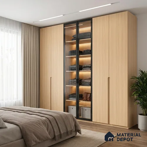 Wooden Look LM 15562 Naturalistic Oak 8 ft x 4 ft Matte Finish Decorative Laminate - 1 mm | Suitable for TV Unit, Wardrobe, Kitchen Cabinets