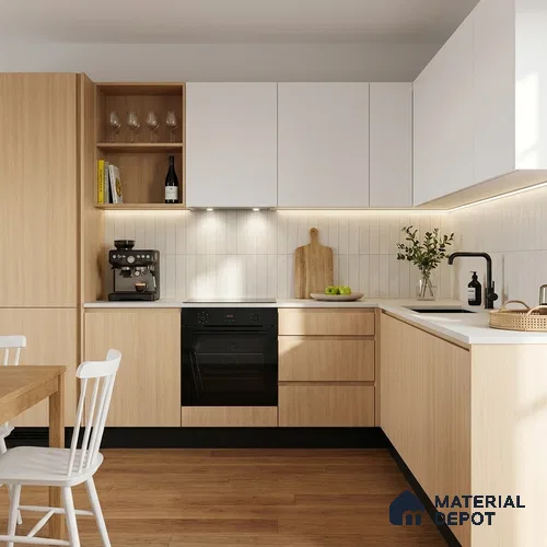 Wooden Look LM 15562 Naturalistic Oak 8 ft x 4 ft Matte Finish Decorative Laminate - 1 mm | Suitable for TV Unit, Wardrobe, Kitchen Cabinets