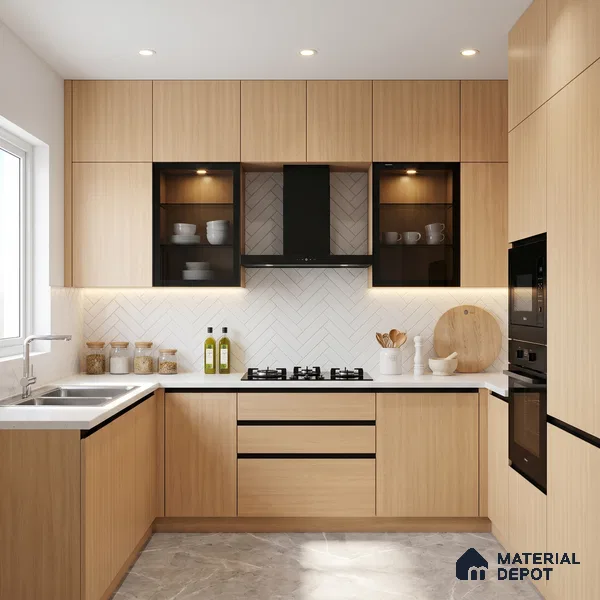 Wooden Look LM 15562 Naturalistic Oak 8 ft x 4 ft Matte Finish Decorative Laminate - 1 mm | Suitable for TV Unit, Wardrobe, Kitchen Cabinets