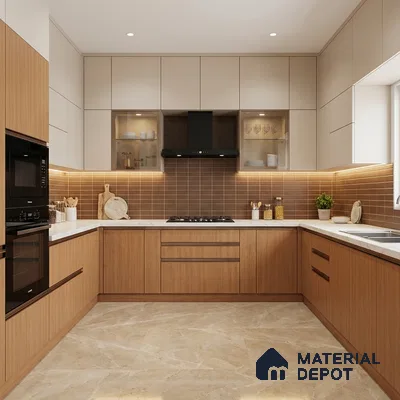 Wooden Look LM 15563 Calandis Oak 8 ft x 4 ft Matte Finish Decorative Laminate - 1 mm | Suitable for TV Unit, Wardrobe, Kitchen Cabinets