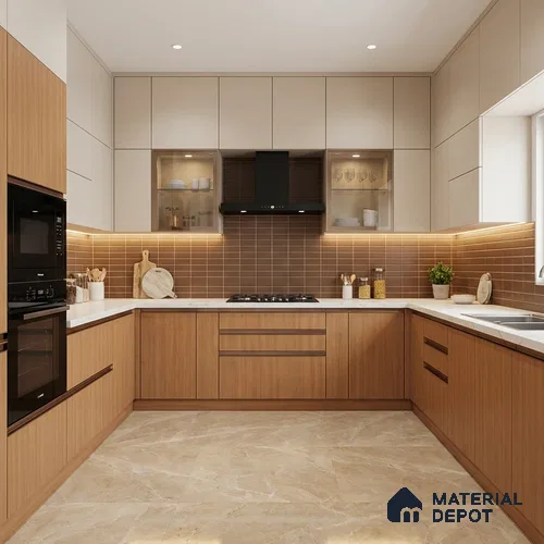 Wooden Look LM 15563 Calandis Oak 8 ft x 4 ft Matte Finish Decorative Laminate - 1 mm | Suitable for TV Unit, Wardrobe, Kitchen Cabinets
