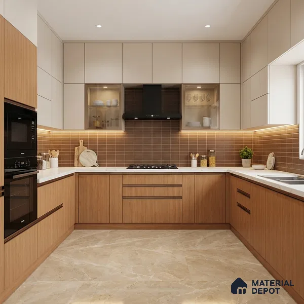 Wooden Look LM 15563 Calandis Oak 8 ft x 4 ft Matte Finish Decorative Laminate - 1 mm | Suitable for TV Unit, Wardrobe, Kitchen Cabinets