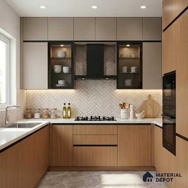 Wooden Look LM 15563 Calandis Oak 8 ft x 4 ft Matte Finish Decorative Laminate - 1 mm | Suitable for TV Unit, Wardrobe, Kitchen Cabinets