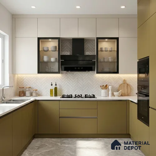 Solid Colors Look LM 15568 Pale Goldenrod 8 ft x 4 ft Matte Finish Decorative Laminate - 1 mm | Suitable for Living Room, Kitchen, Office