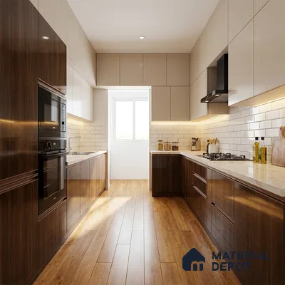 Wooden Look LM 15570 Darro Oak Granada 8 ft x 4 ft High Gloss Finish Decorative Laminate - 1 mm | Suitable for TV Unit, Wardrobe, Kitchen Cabinets