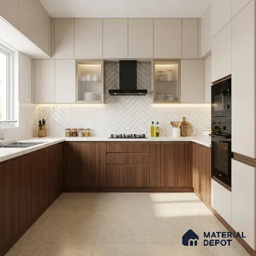 Wooden Look LM 15578 Saw Cut 8 ft x 4 ft Suede Finish Decorative Laminate - 1 mm | Suitable for TV Unit, Wardrobe, Kitchen Cabinets