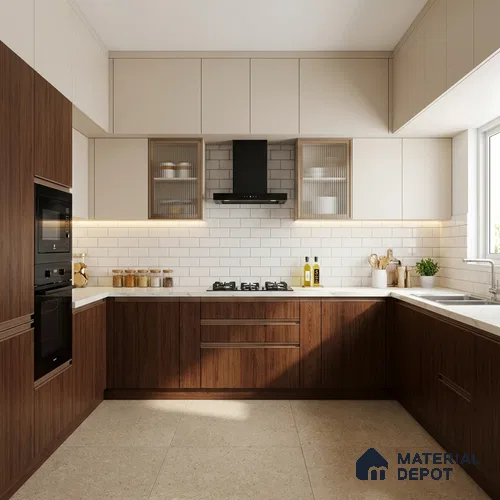 Wooden Look LM 15580 Dalbergia Sisso 8 ft x 4 ft Suede Finish Decorative Laminate - 1 mm | Suitable for TV Unit, Wardrobe, Kitchen Cabinets