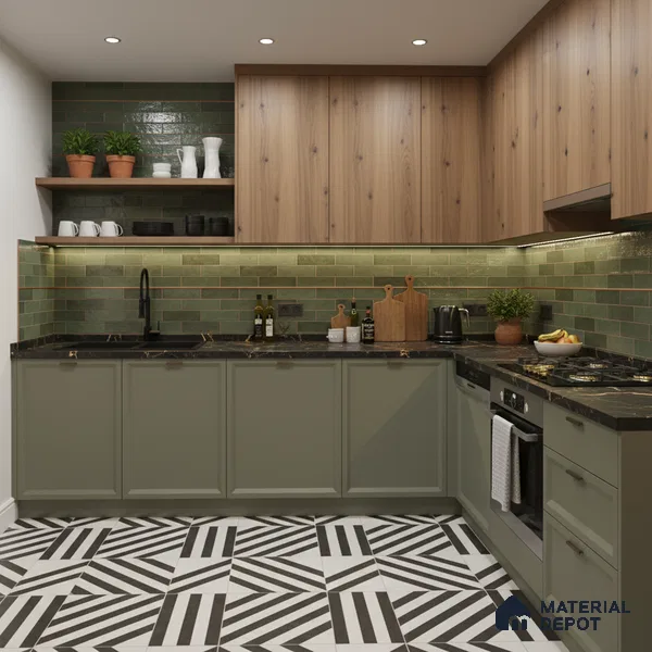 Cream Solid Colors look Ferrero 1E246 SMT Warm Oatmeal 8 ft x 4 ft Satin Matt Finish Decorative Laminate - 1 mm | Suitable for Living Room, Kitchen, Office | Matching Rehau Edgeband Code - (75649)