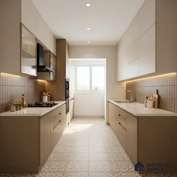 Wooden Look 239 SSC lrish Cream 8 ft x 4 ft Smooth Syncro Finish Decorative Laminate - 1 mm | Suitable for TV Unit, Wardrobe, Kitchen Cabinets