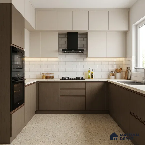 Wooden Look 211 SSC Imperial Beige 8 ft x 4 ft Smooth Syncro Finish Decorative Laminate - 1 mm | Suitable for TV Unit, Wardrobe, Kitchen Cabinets