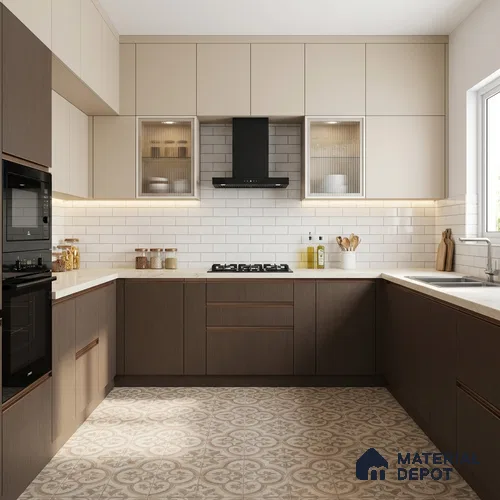 Wooden Look 218 SSC Ceramic Grey 8 ft x 4 ft Smooth Syncro Finish Decorative Laminate - 1 mm | Suitable for TV Unit, Wardrobe, Kitchen Cabinets