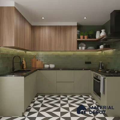 Beige Solid Colors look Ferrero 1E212 SMT Light Ivory Mist 8 ft x 4 ft Satin Matt Finish Decorative Laminate - 1 mm | Suitable for Living Room, Kitchen, Office | Matching E3 Edgeband Code - (1054)