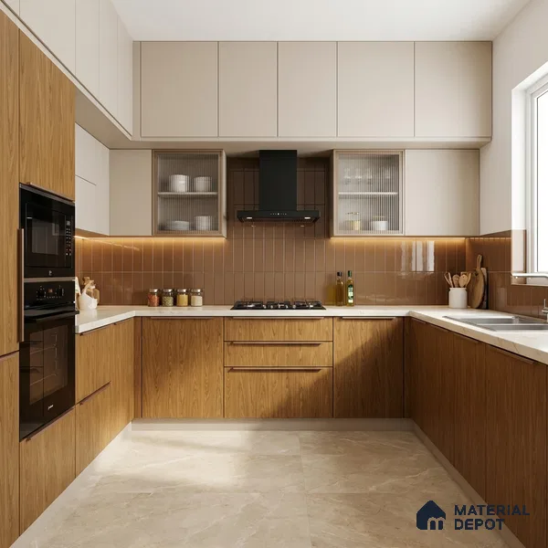 Wooden Look LM 17407 Majestic Oak 10 ft x 4 ft Texture Finish Decorative Laminate - 1 mm | Suitable for TV Unit, Wardrobe, Kitchen Cabinets