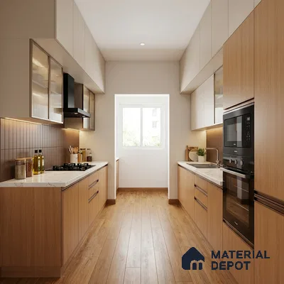 Wooden Look LM 17416 American Fresco 10 ft x 4 ft Texture Finish Decorative Laminate - 1 mm | Suitable for TV Unit, Wardrobe, Kitchen Cabinets