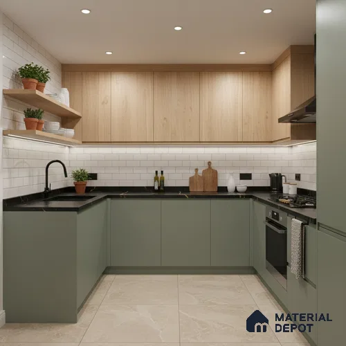 Beige Solid Colors look 2B4735 A 155 Stone Blush 8 ft x 4 ft Matte Finish Decorative Laminate - 1 mm | Suitable for Living Room, Kitchen, Office | Matching Edgeband 1050 from E3