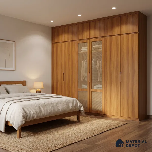Wooden Look LM 18773 Toasted Hazelnut 8 ft x 4 ft Texture Finish Decorative Laminate - 1 mm | Suitable for TV Unit, Wardrobe, Kitchen Cabinets