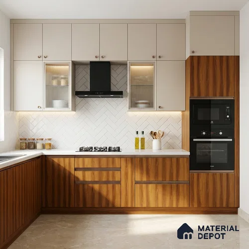 Wooden Look LM 18774 Honey Hazelnut 8 ft x 4 ft Texture Finish Decorative Laminate - 1 mm | Suitable for TV Unit, Wardrobe, Kitchen Cabinets