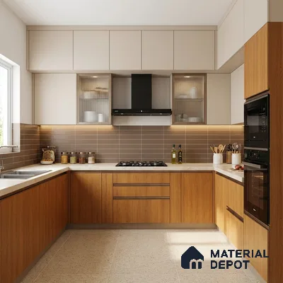 Wooden Look LM 18788 Frappe Cedar 8 ft x 4 ft Texture Finish Decorative Laminate - 1 mm | Suitable for TV Unit, Wardrobe, Kitchen Cabinets