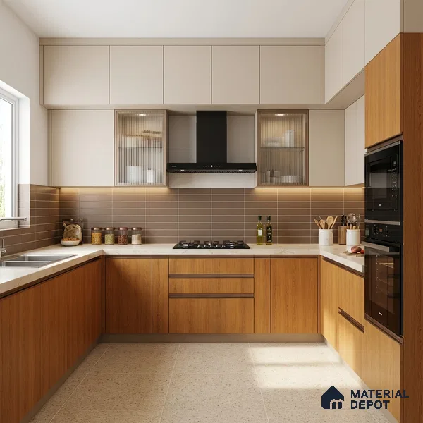 Wooden Look LM 18788 Frappe Cedar 8 ft x 4 ft Texture Finish Decorative Laminate - 1 mm | Suitable for TV Unit, Wardrobe, Kitchen Cabinets