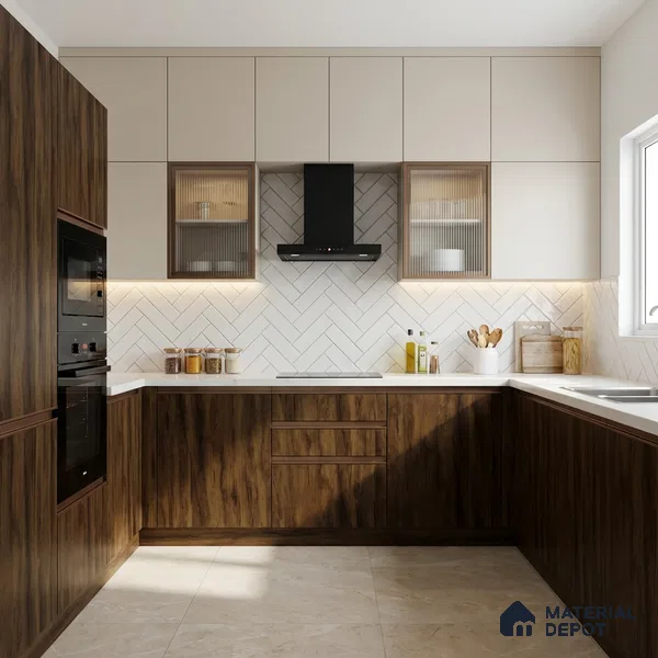 Wooden Look LM 18793 Dark Oak 8 ft x 4 ft Texture Finish Decorative Laminate - 1 mm | Suitable for TV Unit, Wardrobe, Kitchen Cabinets