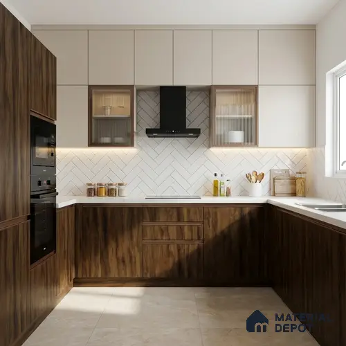 Wooden Look LM 18793 Dark Oak 8 ft x 4 ft Texture Finish Decorative Laminate - 1 mm | Suitable for TV Unit, Wardrobe, Kitchen Cabinets