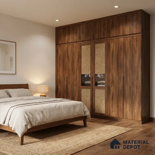 Wooden Look LM 18794 Sunny Dew 8 ft x 4 ft Texture Finish Decorative Laminate - 1 mm | Suitable for TV Unit, Wardrobe, Kitchen Cabinets