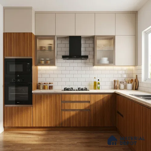 Wooden Look LM 18813 8 ft x 4 ft Texture Finish Decorative Laminate - 1 mm | Suitable for TV Unit, Wardrobe, Kitchen Cabinets