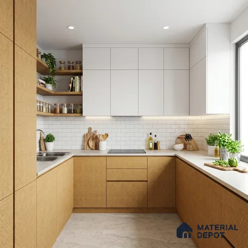 Patterned Look Cane 1 8 ft x 4 ft Texture Finish Decorative Laminate - 1 mm | Suitable for Bedroom, TV Unit, Wardrobe