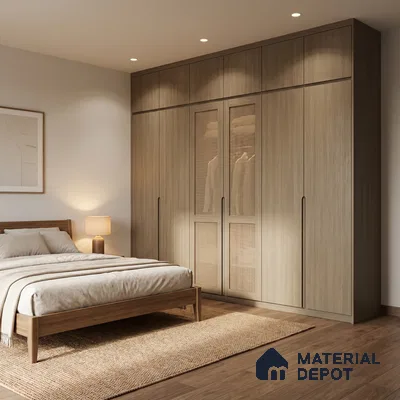 Wooden Look LM 19184 Kiri Pinus 8 ft x 4 ft Texture Finish Decorative Laminate - 1 mm | Suitable for TV Unit, Wardrobe, Kitchen Cabinets