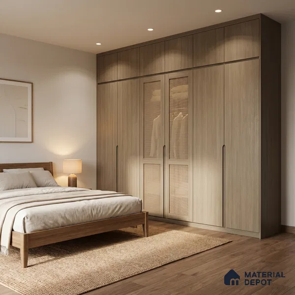 Wooden Look LM 19184 Kiri Pinus 8 ft x 4 ft Texture Finish Decorative Laminate - 1 mm | Suitable for TV Unit, Wardrobe, Kitchen Cabinets