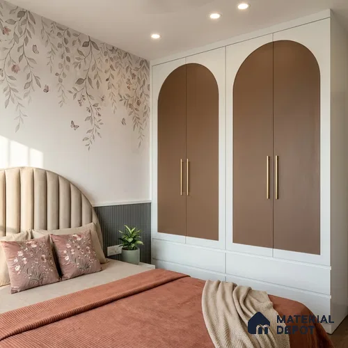 Solid Colors Look LM 19239 Coral 8 ft x 4 ft Matte Finish Decorative Laminate - 1 mm | Suitable for Living Room, Kitchen, Office